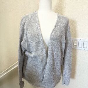 BDG Urban Outfitters Heathered Gray Open Front Cardigan size SP